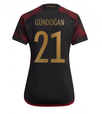 Lacne Ženy Futbalové dres Nemecko Ilkay Gundogan #21 MS 2022 Krátky Rukáv - Preč
